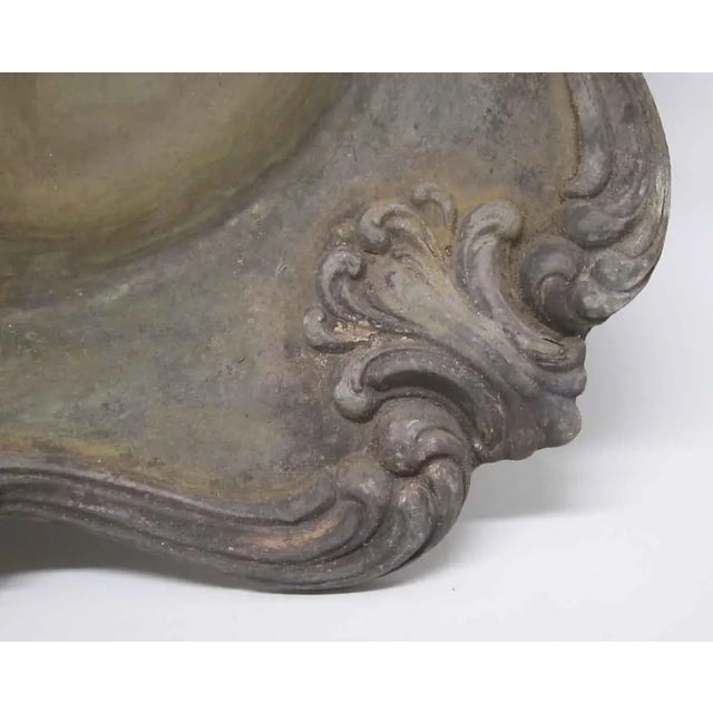 Traditional Heavy Silver Serving Platter For Sale - Image 3 of 7