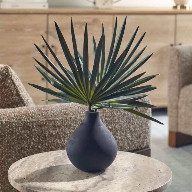 Contemporary Axis Palm Accent & Vase For Sale - Image 3 of 5