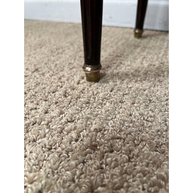 Louis XVI style mirror top table with gallery.