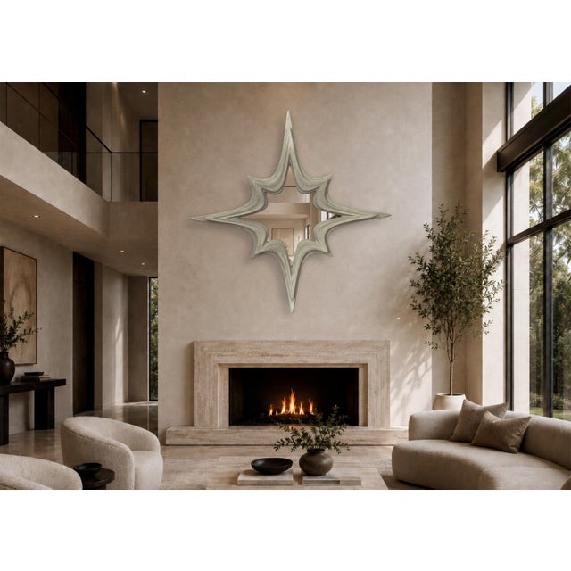 Studio Delmar No. 3 - Sculptural Wall Mirror, Made to Order For Sale - Image 9 of 9