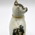 Antique 19th-Century English Staffordshire Spongeware Cat Figurine For Sale - Image 9 of 13