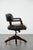 Chesterfield Office Chair in Cowhide Leather on Wheels For Sale - Image 3 of 18
