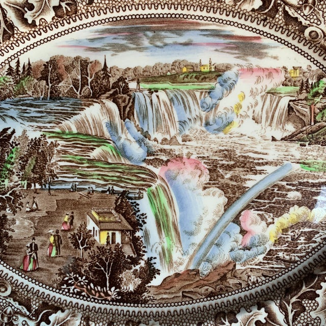 Vintage Johnson Brothers Niagara Falls Platter For Sale In New York - Image 6 of 12
