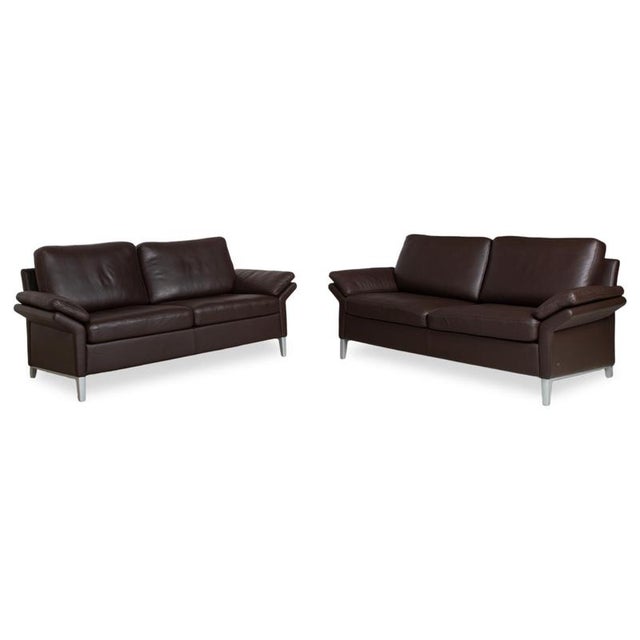 Three-Seater Sofas in Leather from Rolf Benz, Set of 2 For Sale - Image 14 of 14