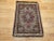 Ivory 19th Century Persian Kerman Lavar Rug, Handwoven Floral Pattern, Ivory & Burgundy, 2’ X 3’ For Sale - Image 8 of 10