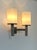 Model 1141 Double Wall Light in Metal and Opaline Glass from Perzel, France, 1960 For Sale - Image 6 of 11