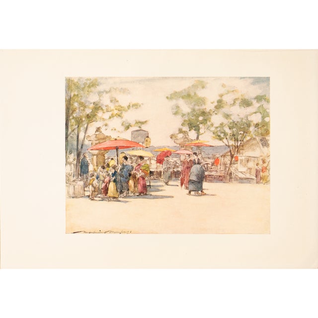 1901 Mortimer Menpes, "A Blond Day" Original Period Antique Print of Japan From London For Sale
