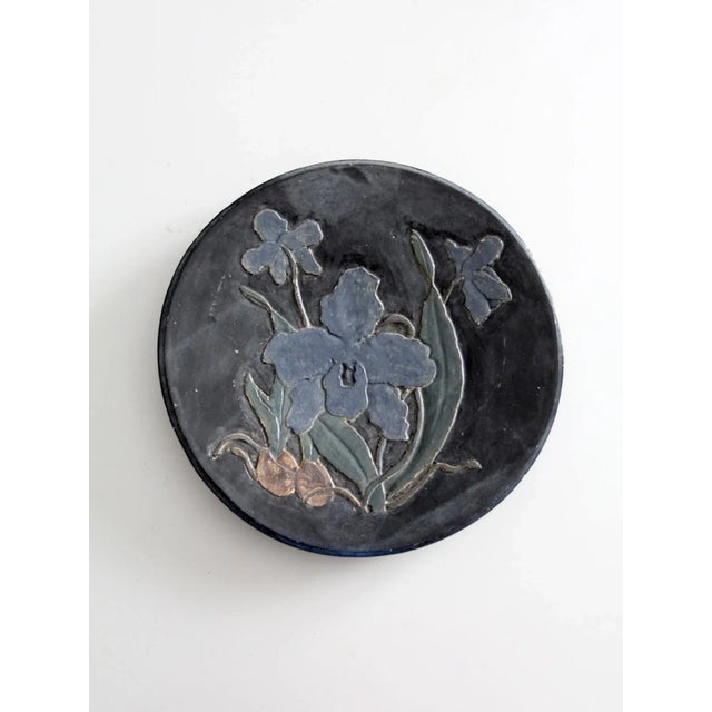 Vintage Studio Pottery Decorative Plate For Sale - Image 9 of 11