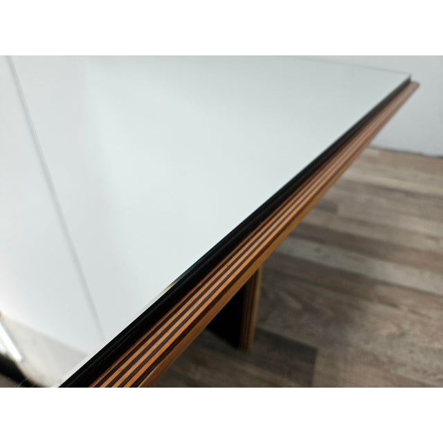 Black Coffee Table with Mirrored Top attributed to Pierre Cardin, 1970 For Sale - Image 8 of 15