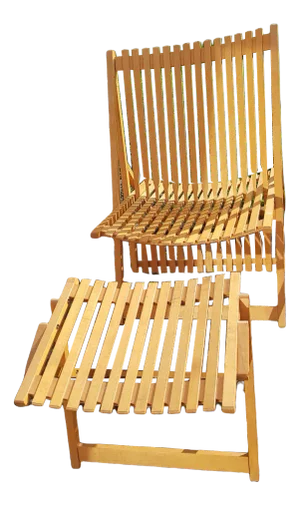 A1 Rocking Chair and A4 Ottoman by Jean-Claude Duboys for Attitude, 1980s
