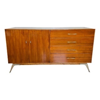 Mid-Century Modern Walnut Credenza by R-Way Furniture, 1960s For Sale