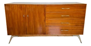 Mid-Century Modern Walnut Credenza by R-Way Furniture, 1960s