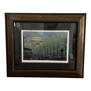 Limited Edition Serio Lithograph "Arc De Triumph" Signed/ 1292/2250 For Sale
