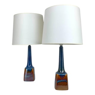 Ceramic Table Lamps from Søholm Stentoj, Denmark, 1960s, Set of 2 For Sale