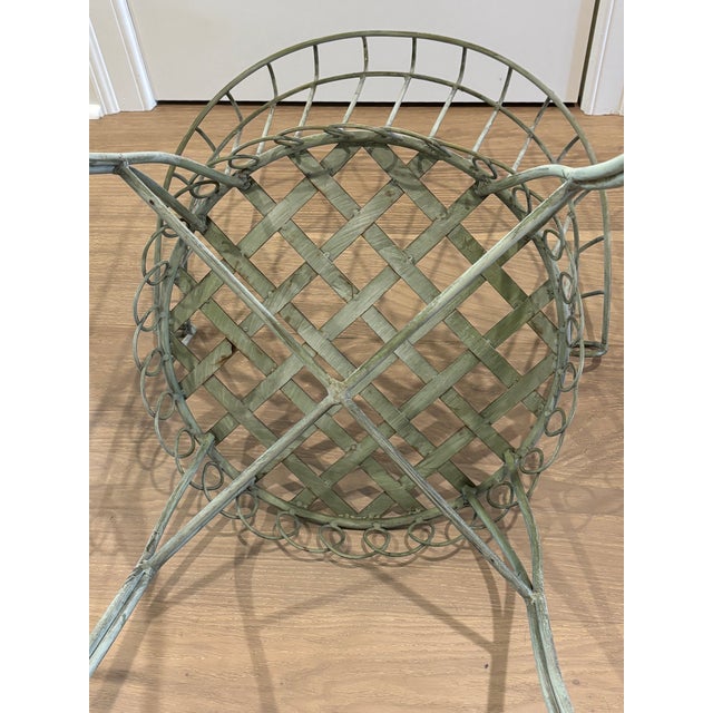 Mid-Century French Wrought Iron Garden Chairs in the Style of Mathieu Matégot - A Pair For Sale - Image 12 of 18