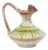 Italian Modern Ceramic Jug in Beige and Green from Bertoncello, 1960s For Sale