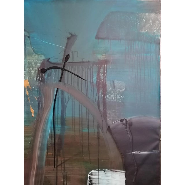 Stefano Mazzolini, Corchi, 2023, Acrylic & Oil on Canvas For Sale - Image 4 of 12