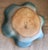 Postmodern Post Modern Ruffled Edge 1980’s Pastel Pottery Centerpiece For Sale - Image 3 of 6