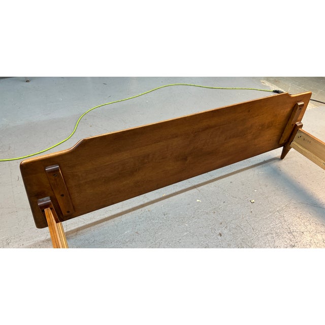 Brown Mid-Century Attributed to Russel Wright for Conant Ball Walnut Bed Frame For Sale - Image 8 of 9