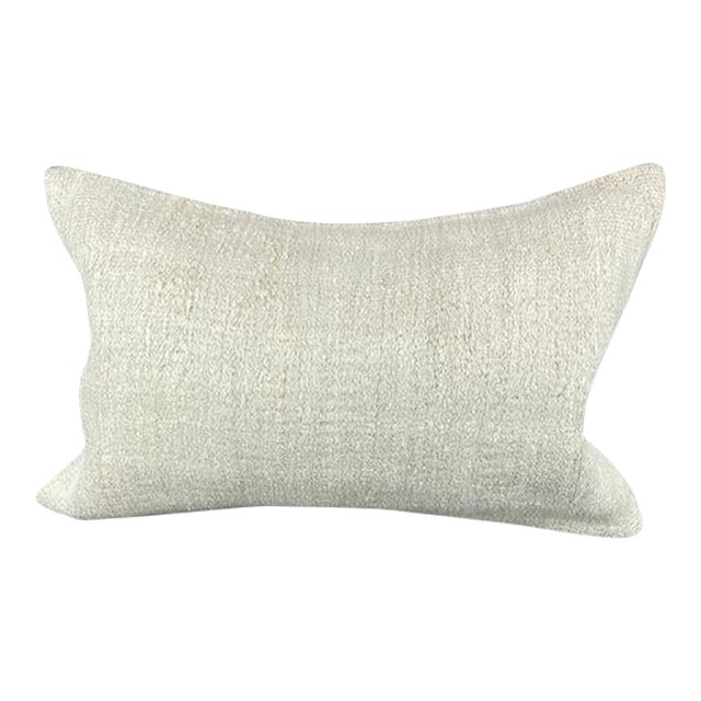 16 x 24 Hemp Pillow Turkish Cushion Natural White Pillow Cushion Cover For Sale