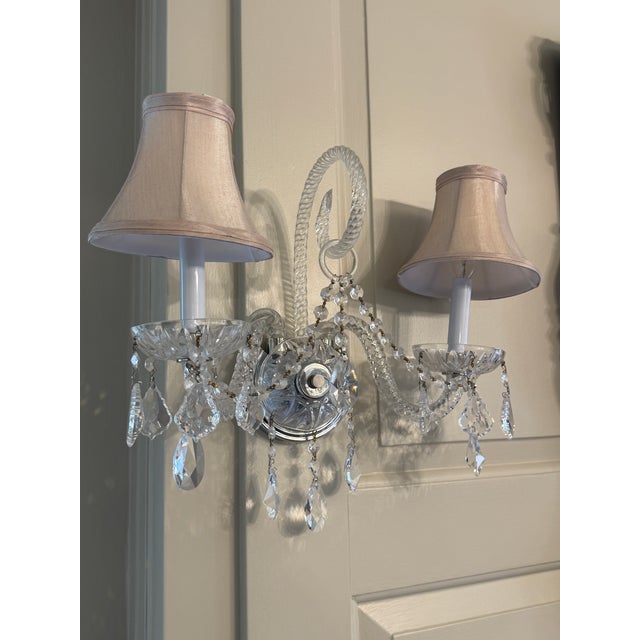 Schonbeck Isabel 7 Arm Crystal Chandelier and Sconces For Sale - Image 10 of 12
