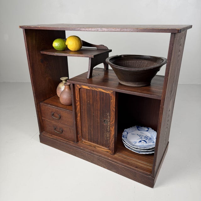 Mid-Century Japanese Chadansu Tea Cabinet, 1920s For Sale - Image 9 of 14