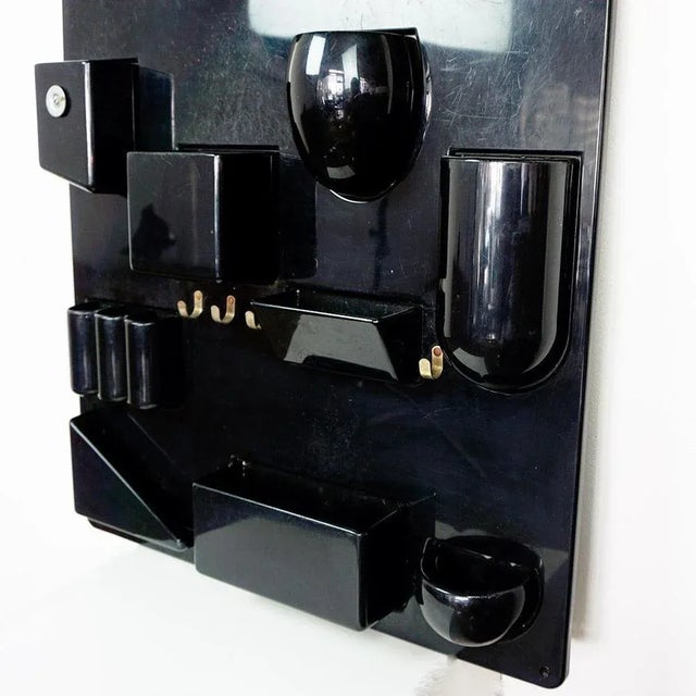 Black Black Utensilo II Wall Organizer by Dorothee Maurer Becker for Design M, Germany, 1970s For Sale - Image 8 of 14