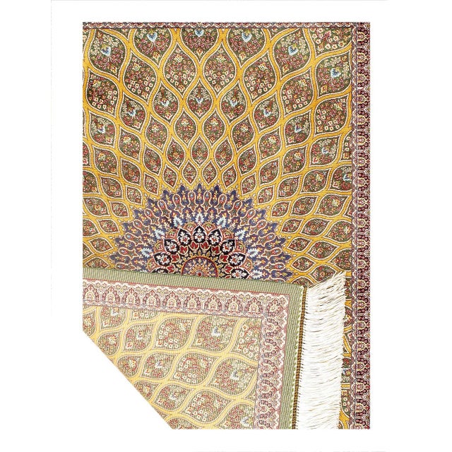 Viscose on a cotton foundation with a medallion This rug has a dense, soft pile, and excellent quality, to ensure that you...