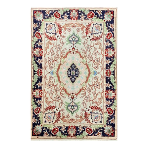 Handwoven Persian Tabriz Masterpiece Rug 2x3