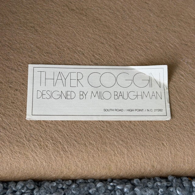 Baby Blue 1960s Floating Lounge Chairs by Milo Baughman for Thayer Coggin For Sale - Image 8 of 8