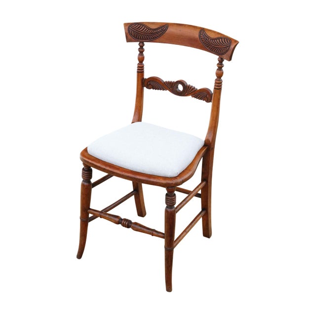 Antique Beech Dining Chairs, 1800s, Set of 4 For Sale - Image 3 of 11