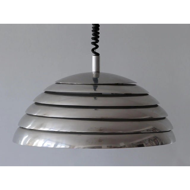 Large Mid-Century Modern Pendant Lamp from Vereinigte Werkstätten Munich, 1960s For Sale - Image 16 of 18