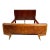 1950s Italian Queen Bed Two-Tone Exotic Wood Style Osvaldo Borsani Italy For Sale