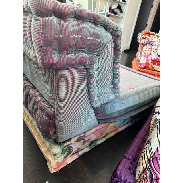 Purple Roche Bobois Missoni Mah Jong Sofa 2-Seater For Sale - Image 8 of 10