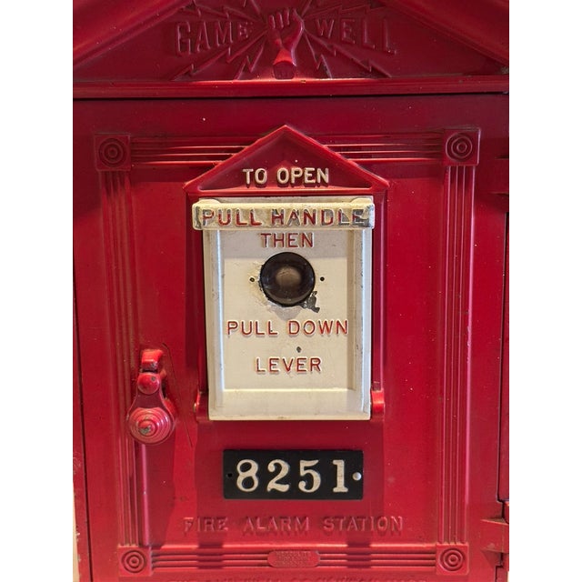 This antique firebox is a Gamewell original and is stamped January 1st 1924. It is in its original unaltered condition....