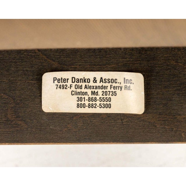 Brown Contemporary Painted Wood Counter Stools, 6 For Sale - Image 8 of 8