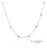14k(585) White Gold Natural Diamond Adjustable by the Yard Necklace/Pendant For Sale