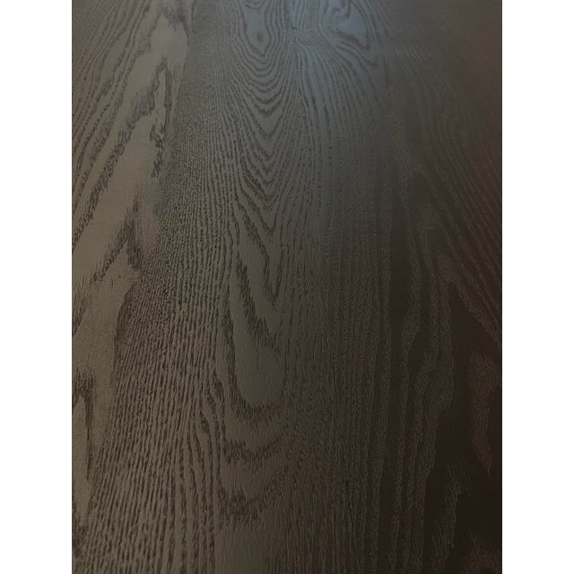 Kuro 144" Solid White Oak Rectangular Dining Table, Black For Sale In Los Angeles - Image 6 of 6