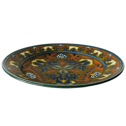 Antique Art Nouveau Rhodian Decorative Plate from Plateelbakkerij Zuid-Holland, 1920s For Sale - Image 6 of 9