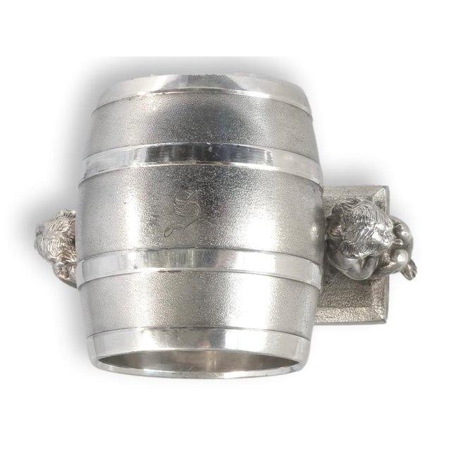 19th-C. Meriden Napkin Ring w/ Cherubs For Sale In Los Angeles - Image 6 of 7