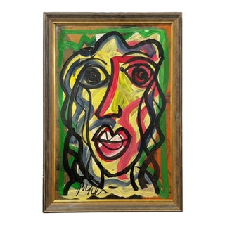 "My Friend Andy Warhol", Peter Keil Original Painting For Sale