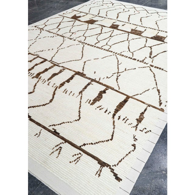 Beige Turkish Tulu Handmade Rug 9' x 13'3" #20342 For Sale - Image 8 of 8