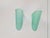 1990s Vintage Triangular Conical Wall Sconces in Green Frosted Glass from Lumal-It, 1990s, Set of 2 For Sale - Image 5 of 16