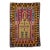 Vintage Turkish Kilim Rug, Flat-Woven Prayer Pattern, Yellow & Green, 4x6 For Sale