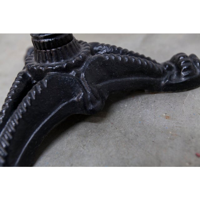 Vintage Side Table in Marble and Cast Iron, 1960s For Sale - Image 11 of 17