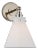 Chapman & Myers for Visual Comfort Signature Parkington Small Single Wall Light in Polished Nickel with White Glass For Sale
