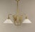 French Chandelier in Brass with Opal Glass Shade, 1890s For Sale - Image 3 of 7