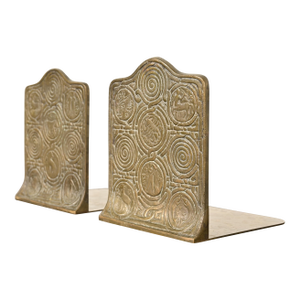 Tiffany Studios New York Bronze Zodiac Bookends, Circa 1910