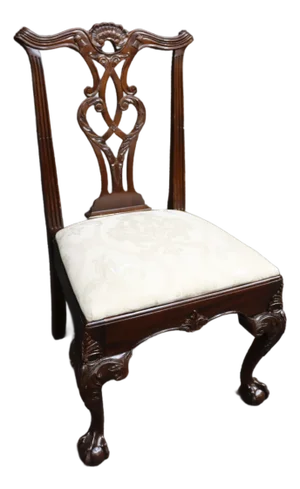 Henredon Claw & Ball Chippendale Style Side Chair