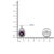 .925 Sterling Silver 8MM Natural Cushion Shaped Amethyst and Diamond Accent Halo with Push Back Dangle Earrings (I-J Color, I2-I3 Clarity) For Sale In New York - Image 6 of 6